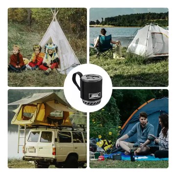 Integrated heat collecting camping stove system for efficient outdoor cooking and portable campfire use.