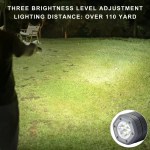 Mobile lighting with 2 light sources used during a nature hike.