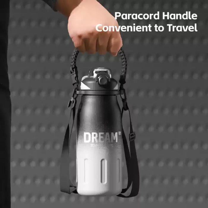 ONE HAND OPEN OUTDOOR PORTABLE THERMOS BOTTLE_1 Professional insulated water bottle for travel, picnics, and hiking.