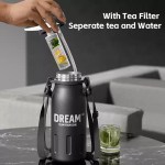 Leak-proof water bottle with paracord handle used during fishing.