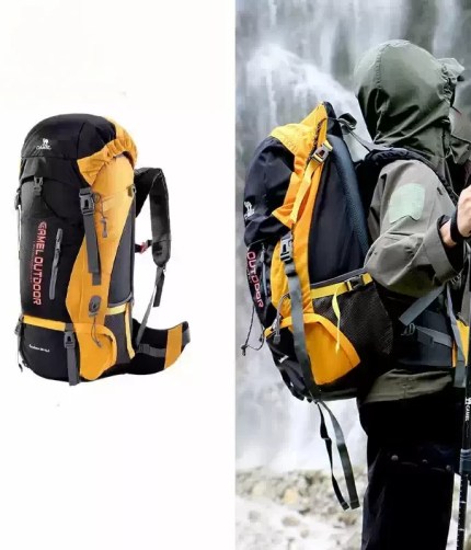 Outdoor hiking backpack for mountaineering.