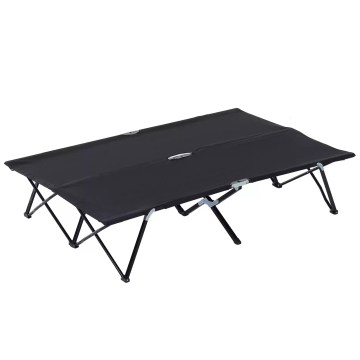 Foldable camping cot bed for outdoor sleeping and travel