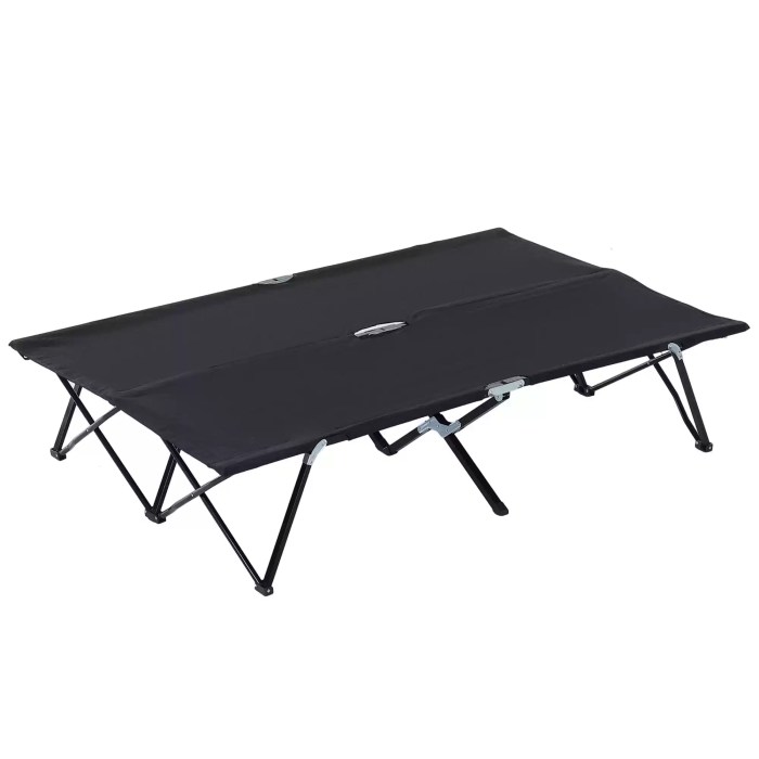 Outsunny Double Foldable Camping Bed_4 Double Foldable Camping Bed