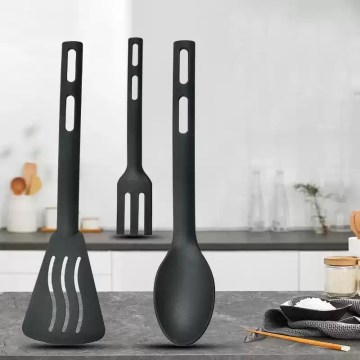 Slotted flatware and plastic tableware for outdoor sports.