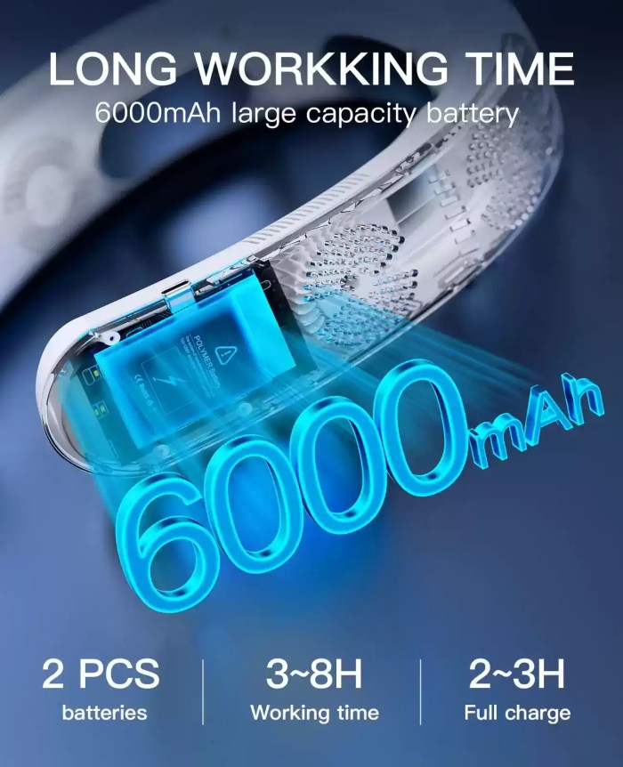 6000mAh outdoor summer cooler for camping and travel.