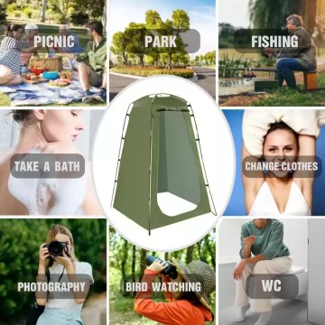 Instant privacy changing room: Lightweight pop-up tent for UK festivals.