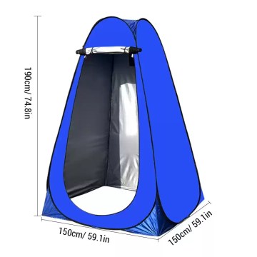 Large pop-up camping shower tent with full-height privacy, ideal for UK camping