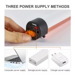 Portable fishing light with rechargeable bulb for outdoor sports.