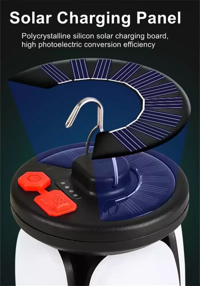 Folding LED floodlight providing broad light for outdoor sports.