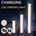 Rechargeable LED camping lantern used as a cabinet lamp.