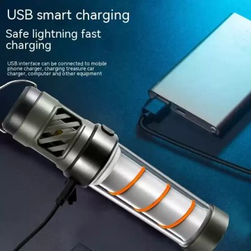 Compact multi-function lamp for backpacking and fishing.