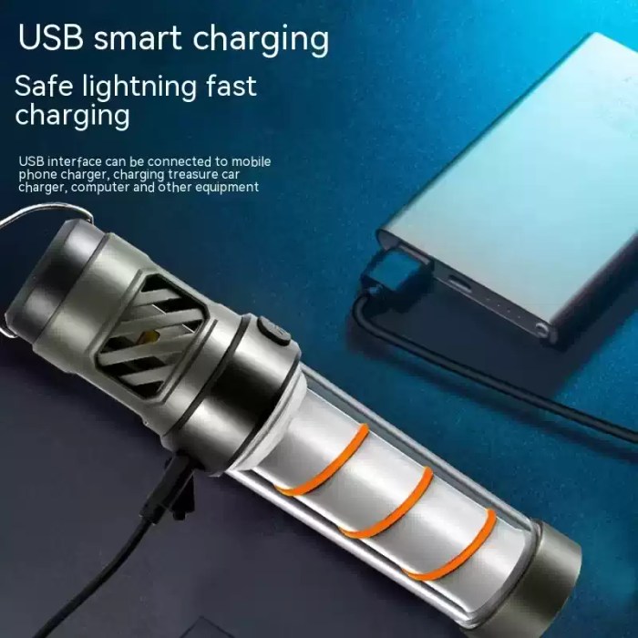 Compact multi-function lamp for backpacking and fishing.