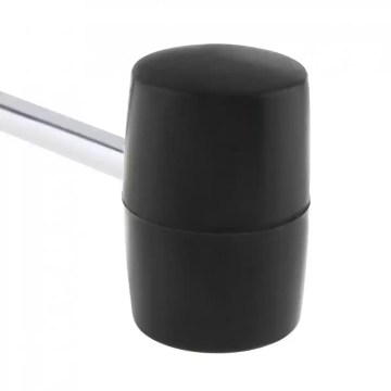 Close up of the seamless connection between the steel core and rubber head.