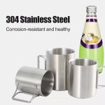 Versatile camping drinking cup used by families for morning brews at the caravan or during a UK festival weekend.