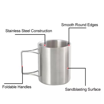 Lightweight hiking cup showing internal volume markings for precise water measurement during wilderness expeditions.