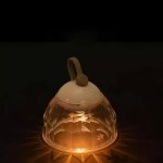 Decorative hanging hook night light for backpacking and travel.