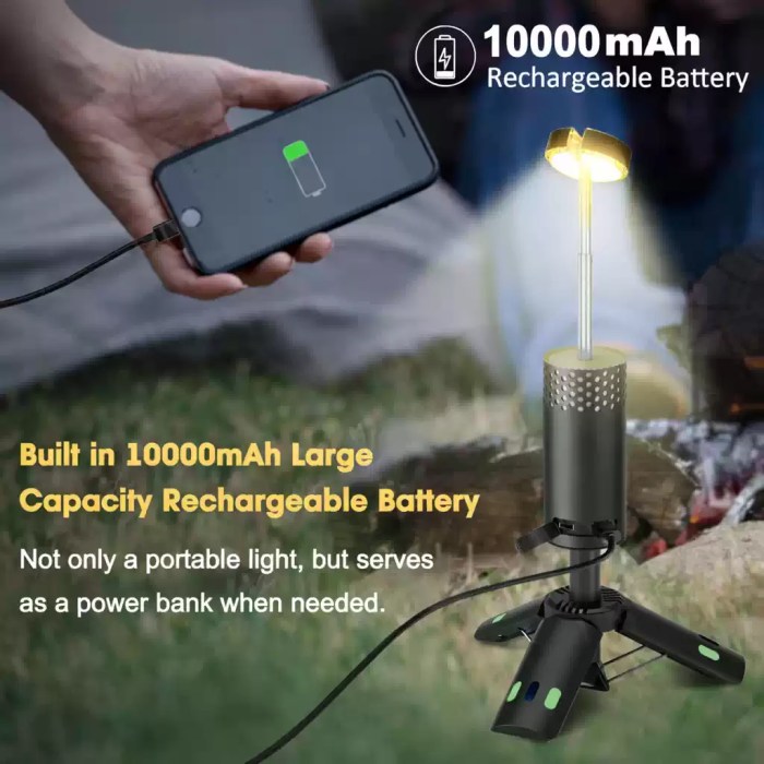 Electric air cushion pump inflating a mattress on a nature hike.