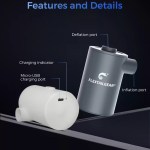 Lightweight air pump for backpacking and outdoor sports.