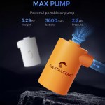 MAX PUMP electric air pump with multiple nozzle attachments.