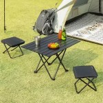Ultra-light portable folding chair in a compact travel design.