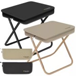 Ultra-light portable folding chair in a compact travel design.