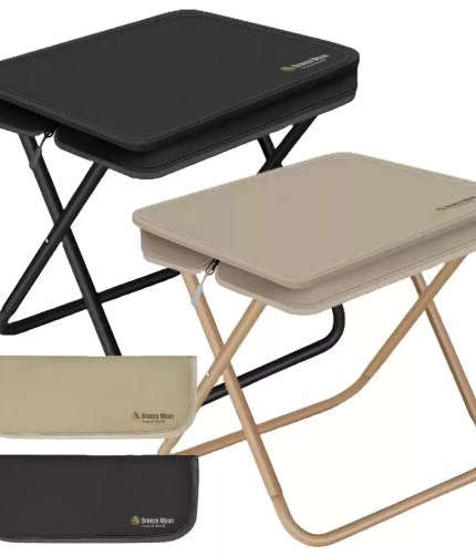 Ultra-light portable folding chair in a compact travel design.