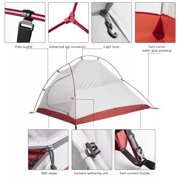 durable and easy set-up camping tent 