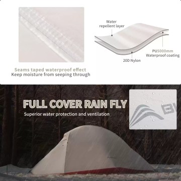 Weather proof ventilated camping tent 