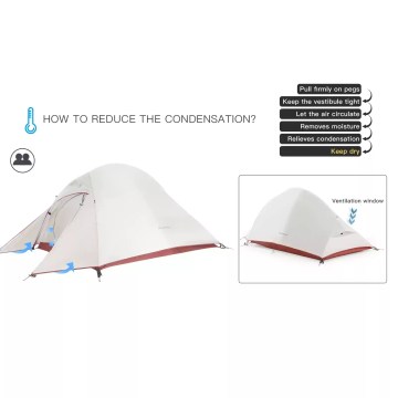 how to reduce condensation in camping tent