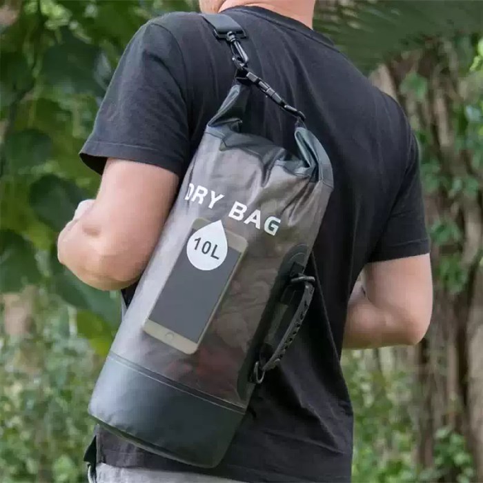 WATERPROOF DRY BAG 10L & 20L_2 Durable roll-top dry bag pack providing floating waterproof storage for UK.