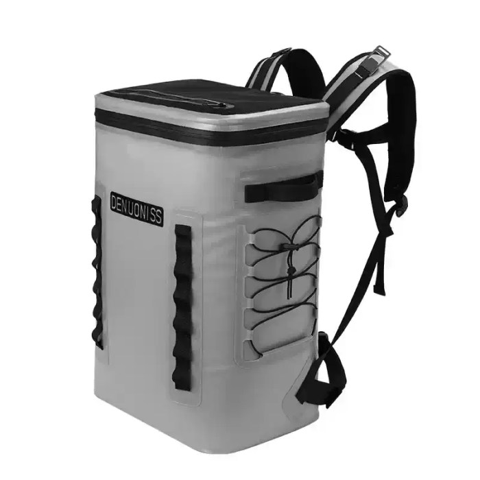 Ice chest backpack with TPU lining.