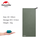 Compact Naturehike microfibre travel towel with lightweight design for outdoor adventures.