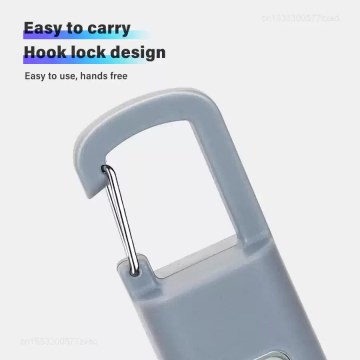 Portable camping work light with secure hook lock design for easy hanging