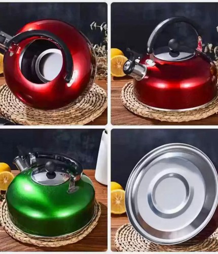 3L portable teakettle used for a comfortable rest on a nature hike.