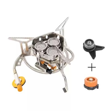 compact foldable gas stove with ignition head camping burner UK