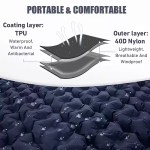 Double inflatable mattress used for a comfortable rest on a nature hike.