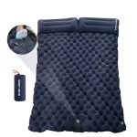 FJK Camping Gear inflatable mattress fully inflated inside a tent.