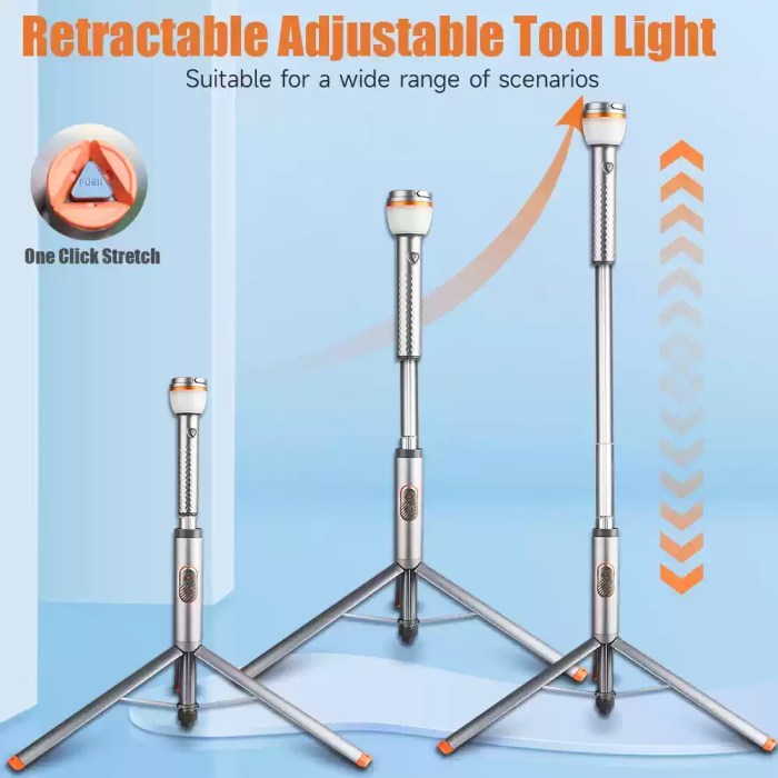 RECHARGEABLE CAMPING LANTERN & LED WORK LIGHT FOR OUTDOOR USE_4 Rechargeable camping lantern LED