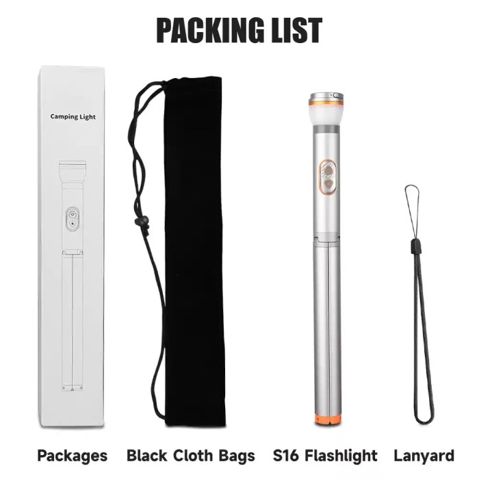 RECHARGEABLE CAMPING LANTERN & LED WORK LIGHT FOR OUTDOOR USE_5 Rechargeable camping lantern LED