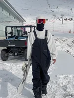 Black Snowboard Bib Full View