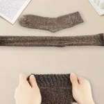 Stretchable thermal wool socks with soft fabric for warmth and comfortable winter wear