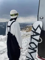 Black Snowboard Bib Outfit