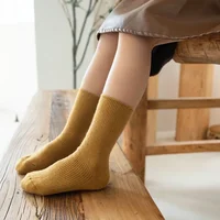 Beige Warm Crew Socks