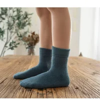 Blue Winter Crew Socks