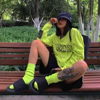 Neon Sports Crew Socks