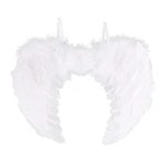 White feather angel wings costume accessory for Halloween and fancy dress