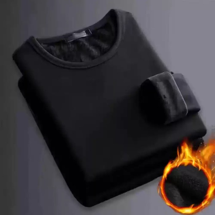 black-fleece-lined-thermal-base-layer. Black fleece lined thermal base layer top