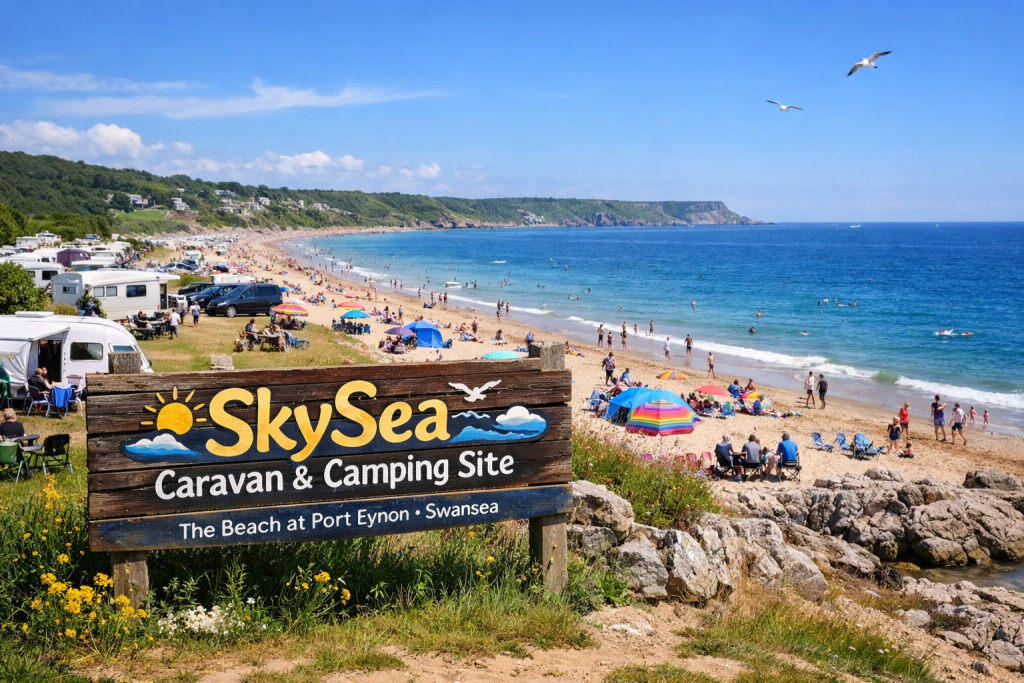 The Beach at Port Eynon Swansea