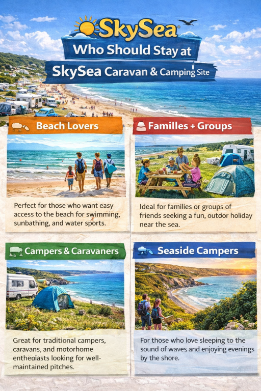 Who Should Stay at SkySea Caravan and Camping Site?