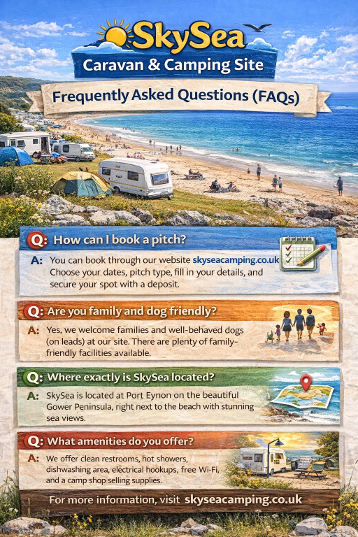 Frequently Asked Questions (FAQs) - skysea caravan & camping site